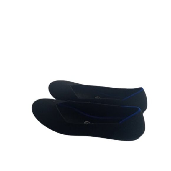 Rothy's The Flat in Black Recycled Knit Round Toe 9 - Picture 4 of 6